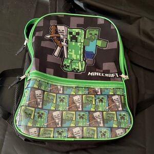 Target Minecraft Green and Black Kids Backpack